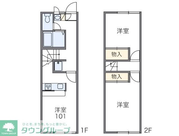 レオパレス小川の物件間取画像